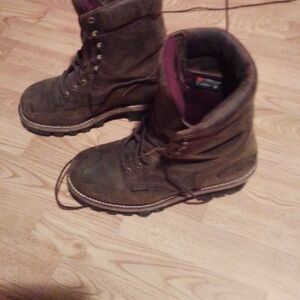 Chippewa Men's Dark Brown Lace-Up Boots